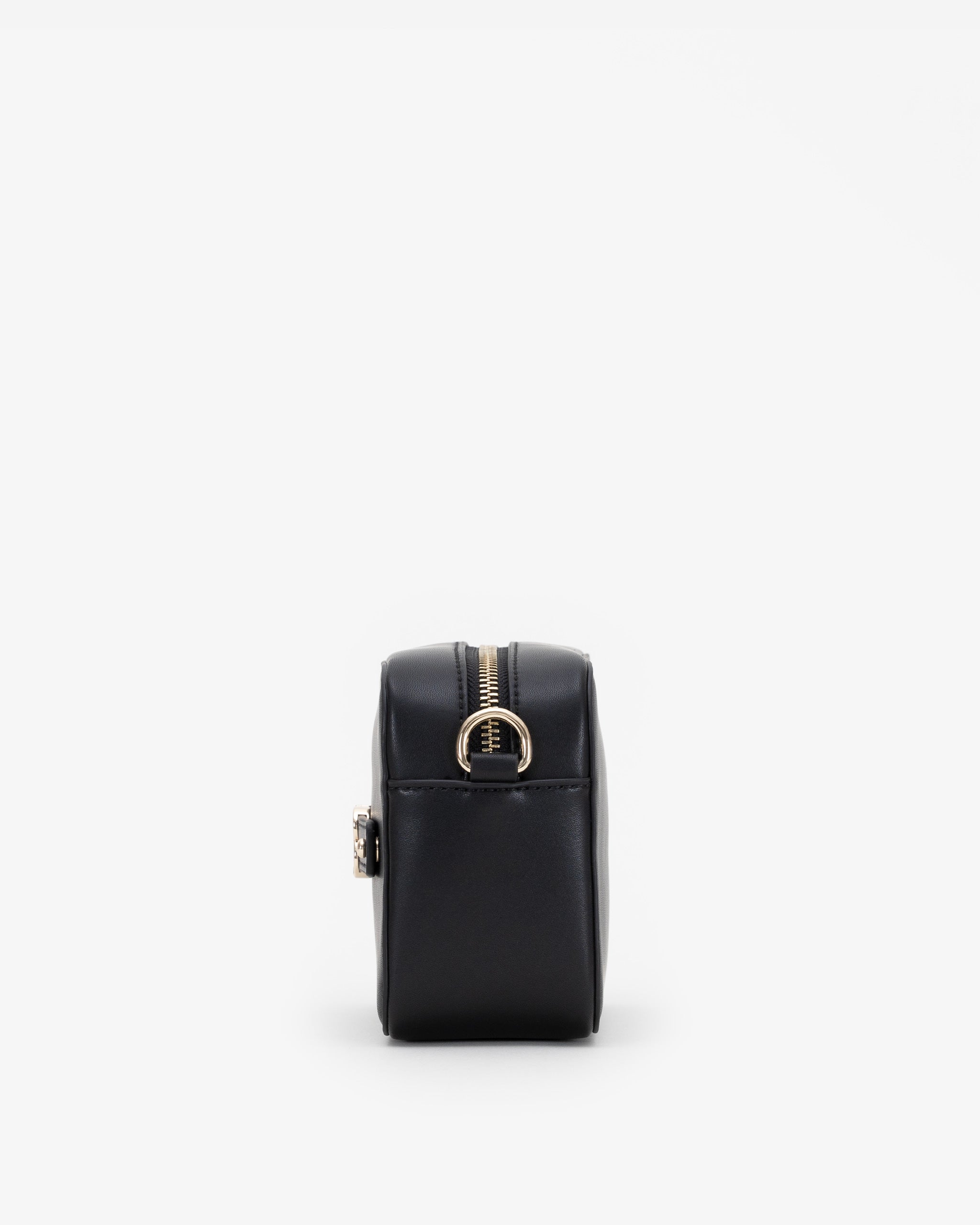 Pre-order (Late February): Zip Crossbody Bag in Black/Gold with Personalised Hardware