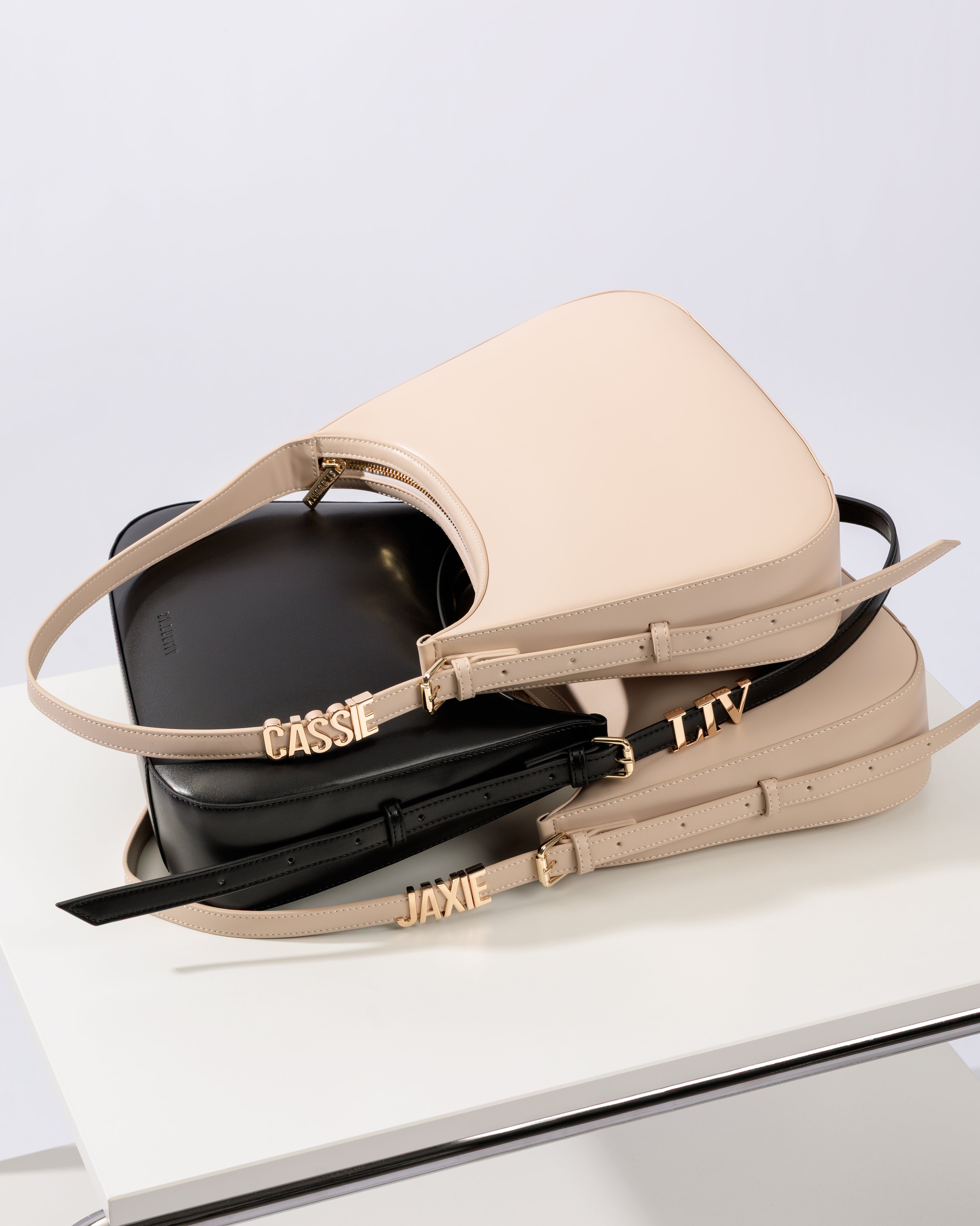 Day Shoulder Bag in Ecru with Personalised Hardware