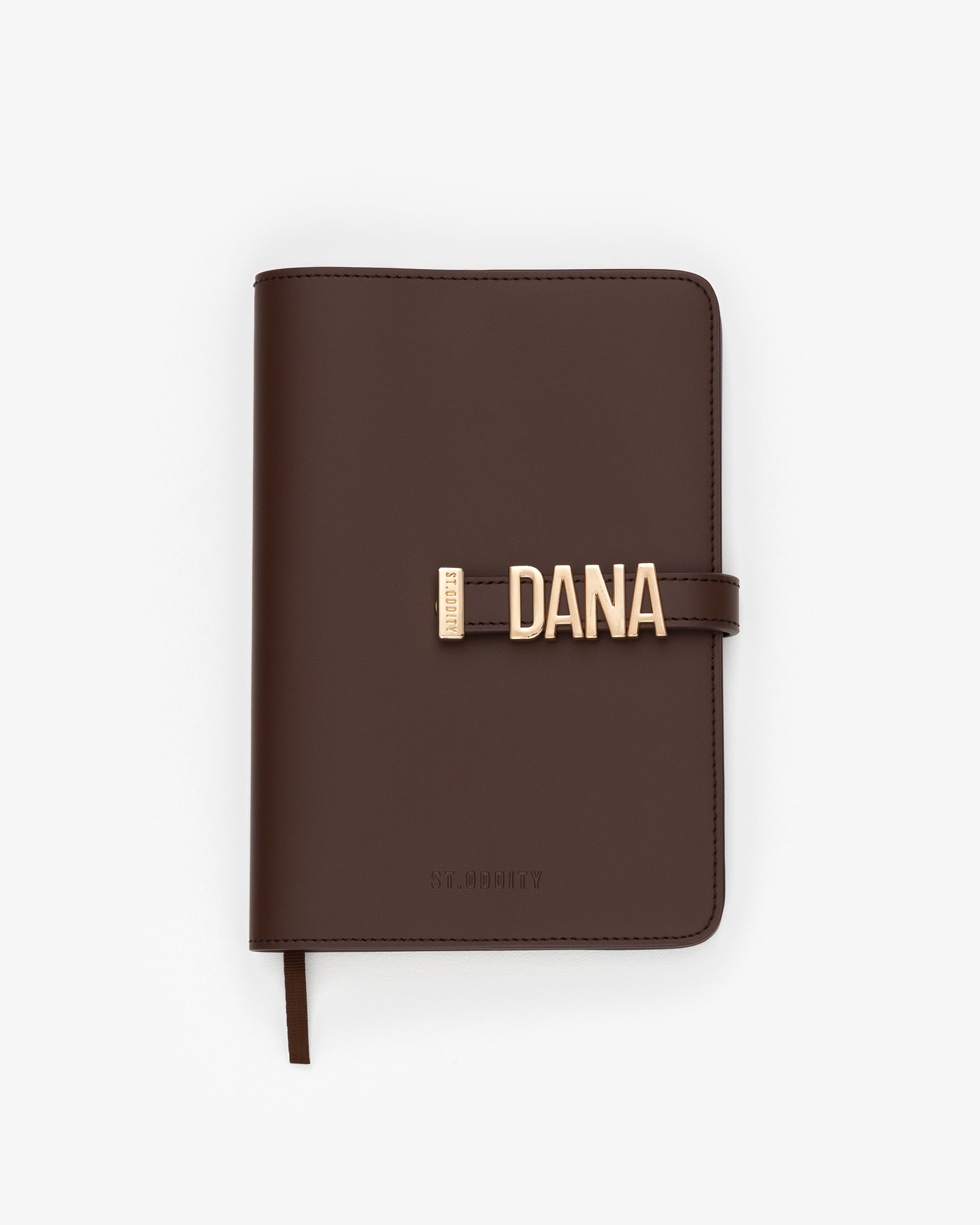 A5 Notebook in Brown with Personalised Hardware