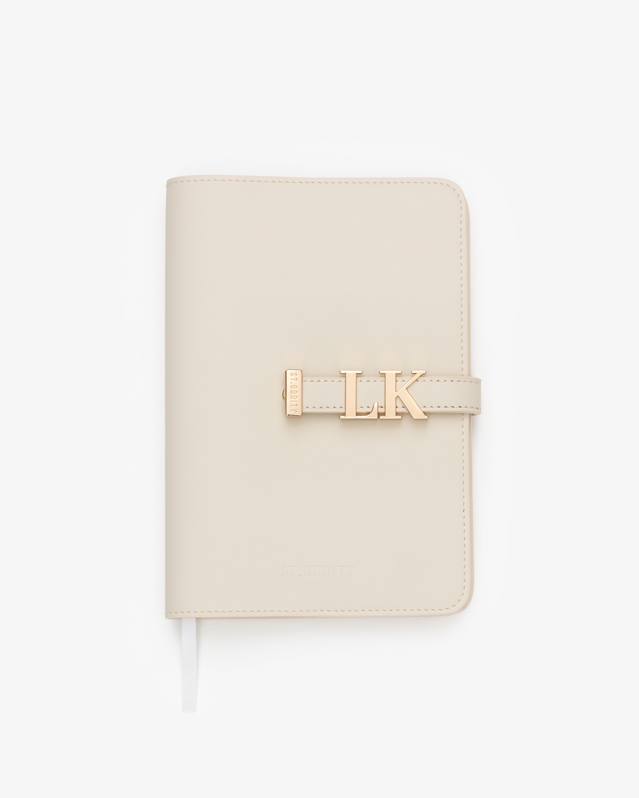 A5 Notebook in Off White with Personalised Hardware