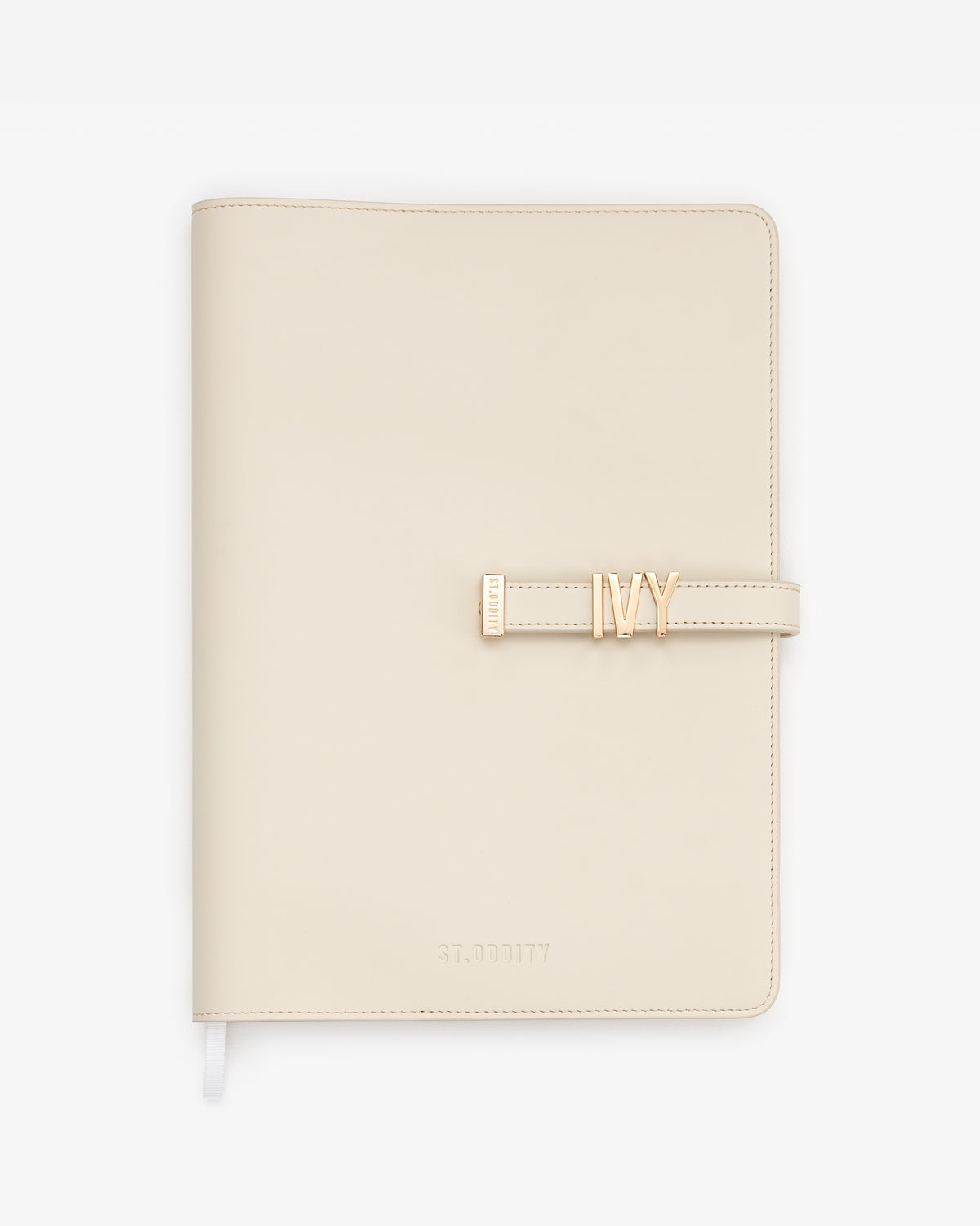 A4 Notebook in Off White with Personalised Hardware – St. Oddity