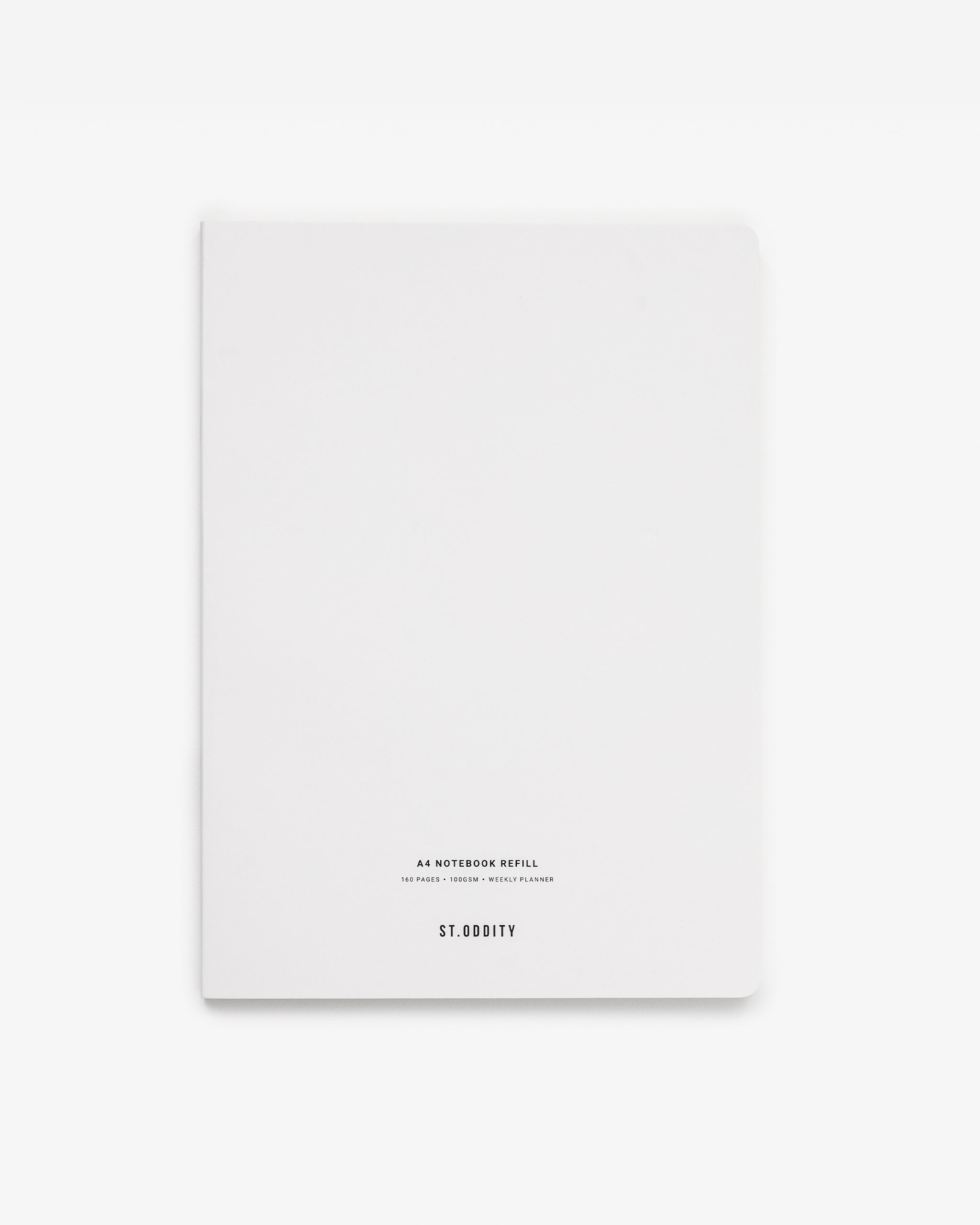 A4 Notebook refill in weekly planner design