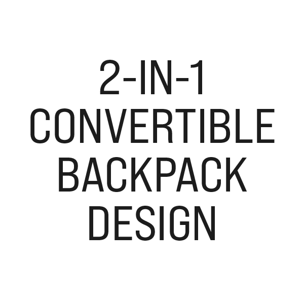 2 in 1 convertible backpack design