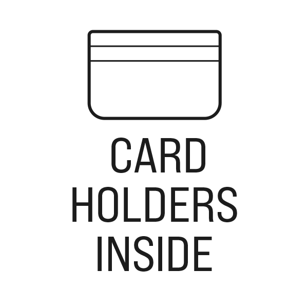 Card holders inside