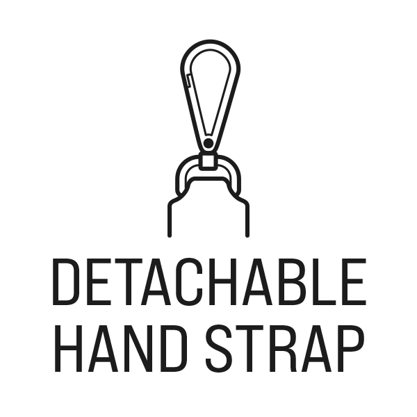 Detachable hand strap