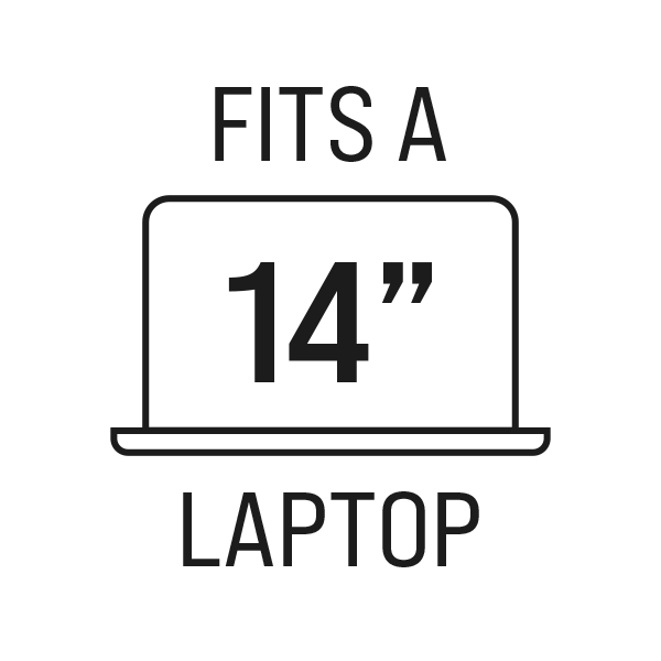Fits a 14 laptop