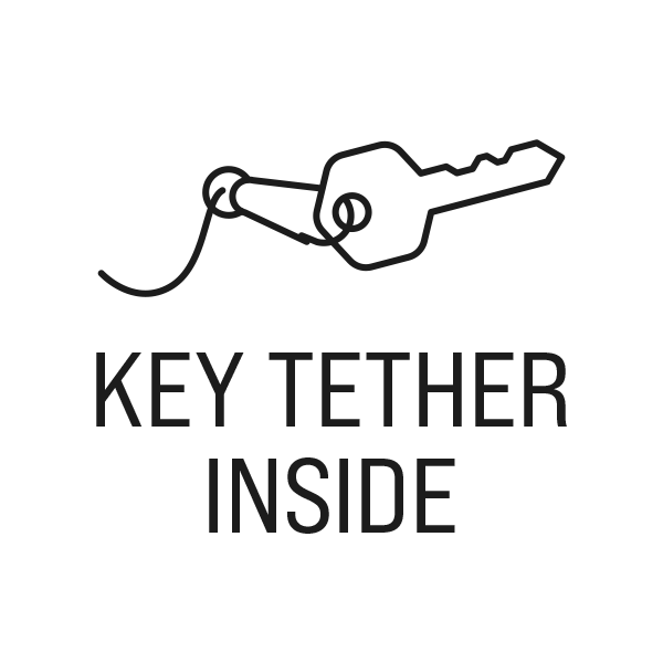 Key tether inside