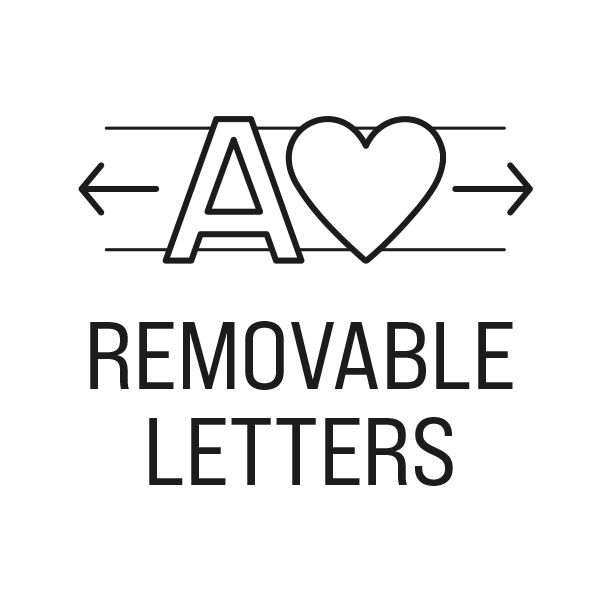 Removable letters alt