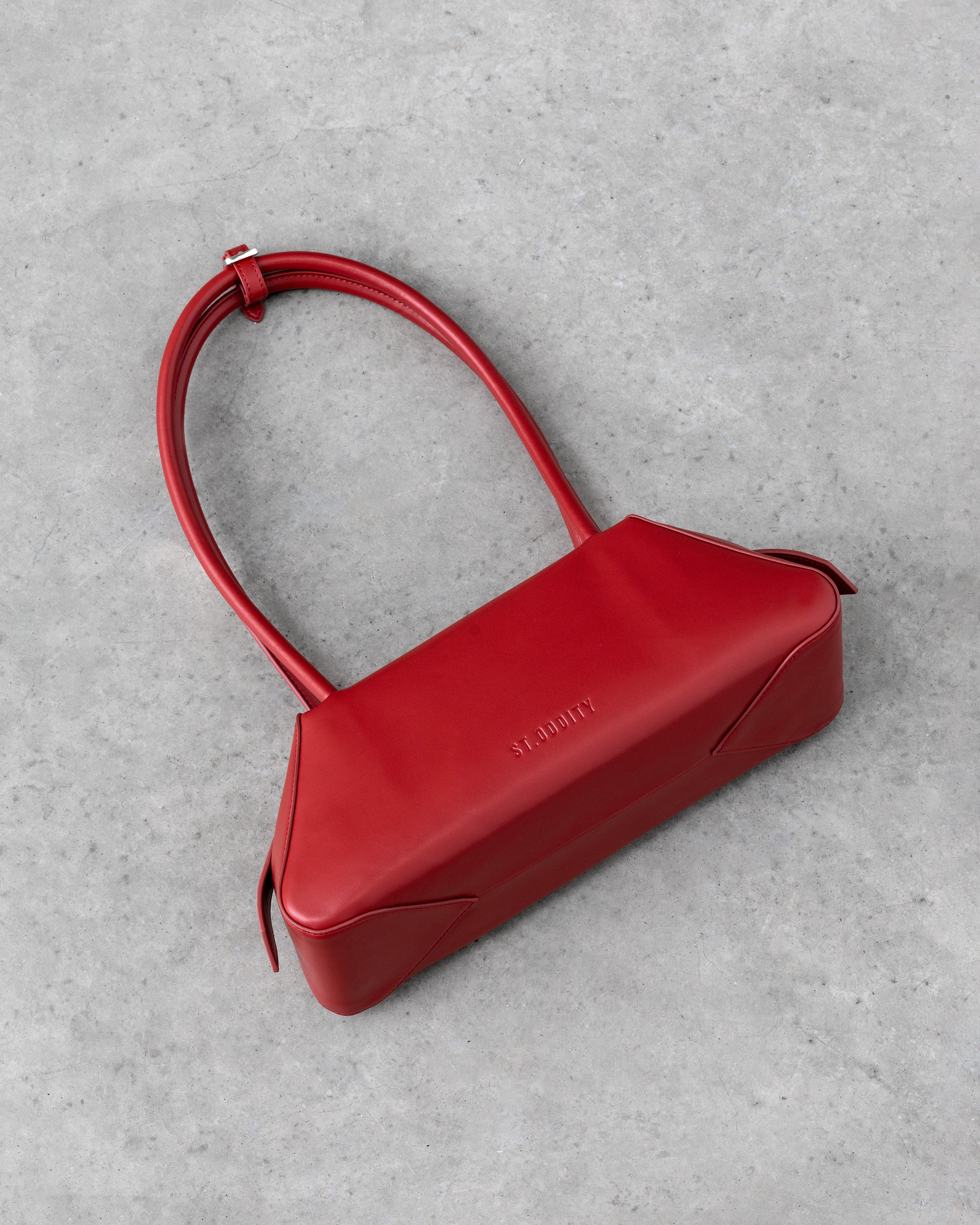 Bowler Bag in Cherry Red