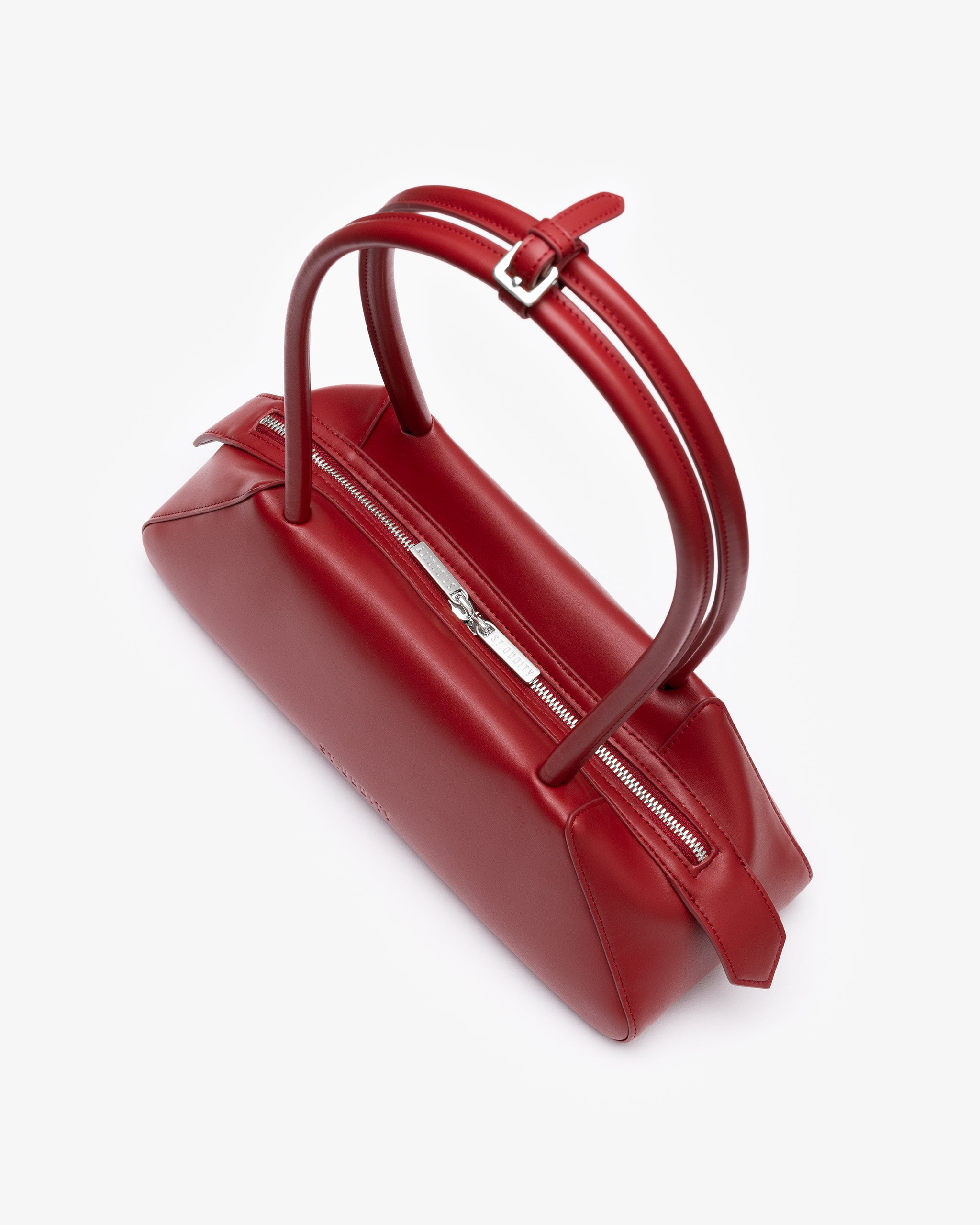 Bowler Bag in Cherry Red