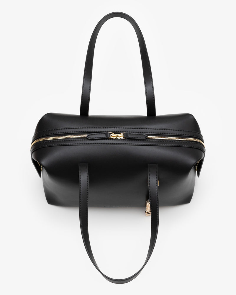 Bowling Bag in Black with Personalised Hardware