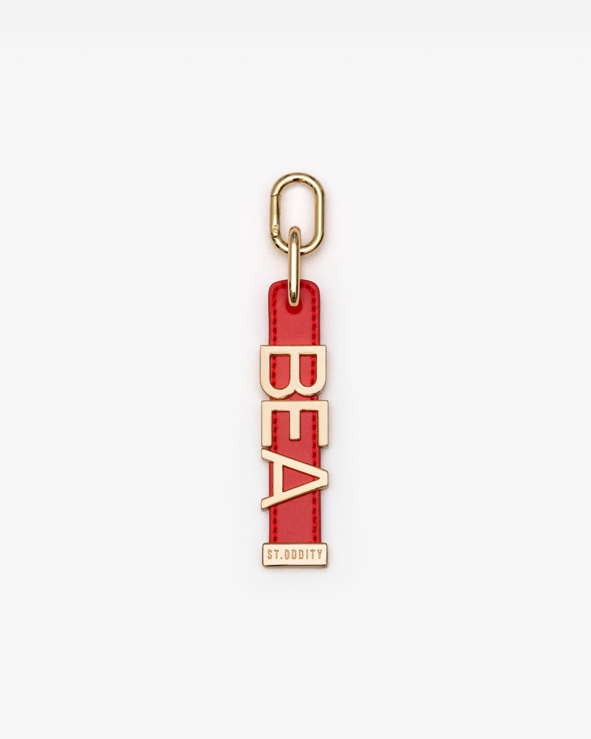 Charm in Red with Personalised Hardware
