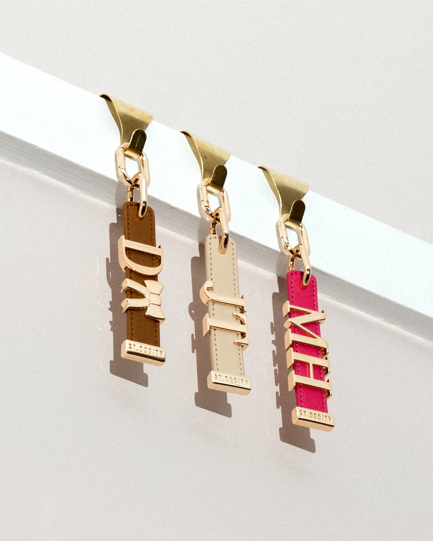 Charm in Hot Pink with Personalised Hardware