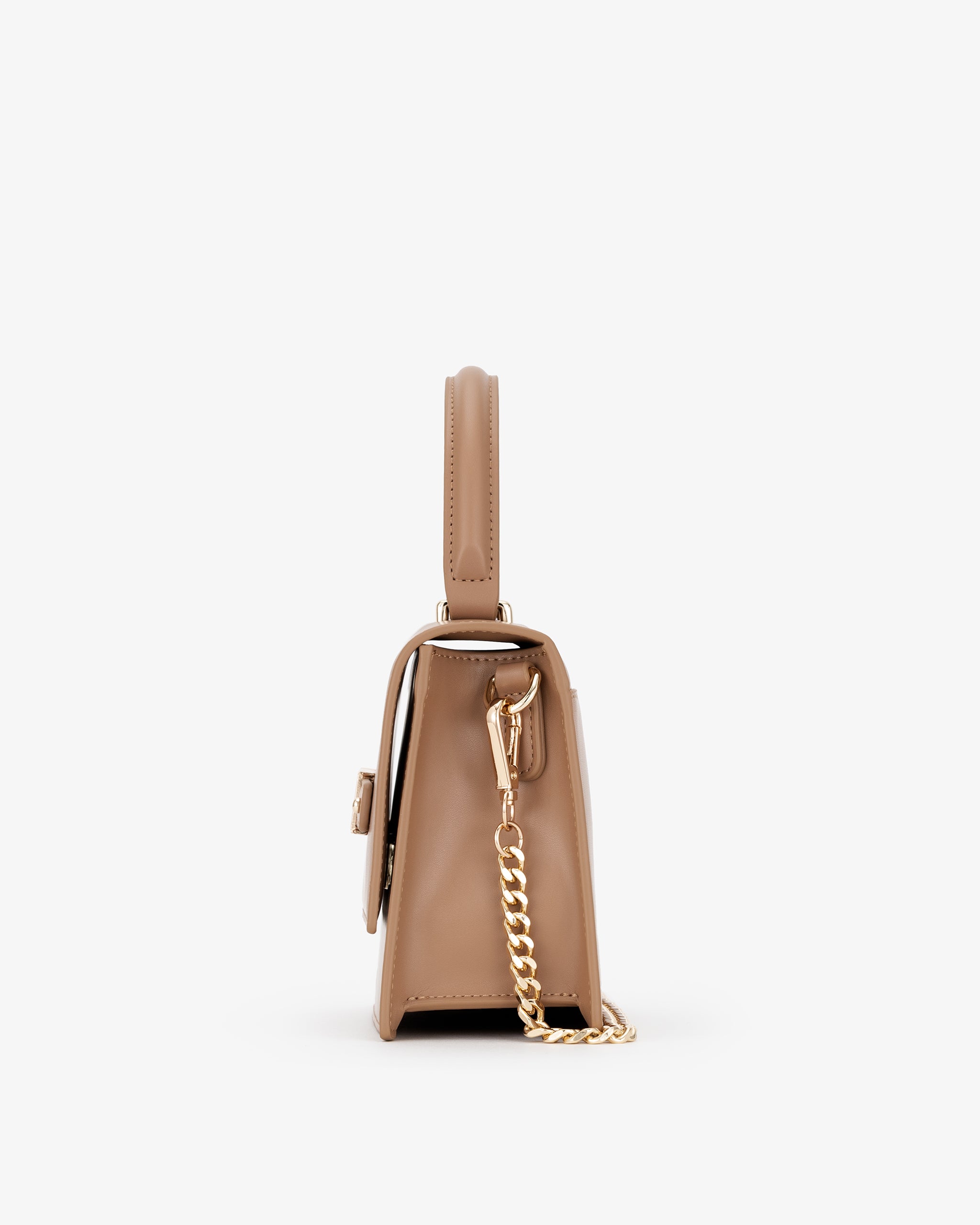 Evening Bag in Mocha with Personalised Hardware