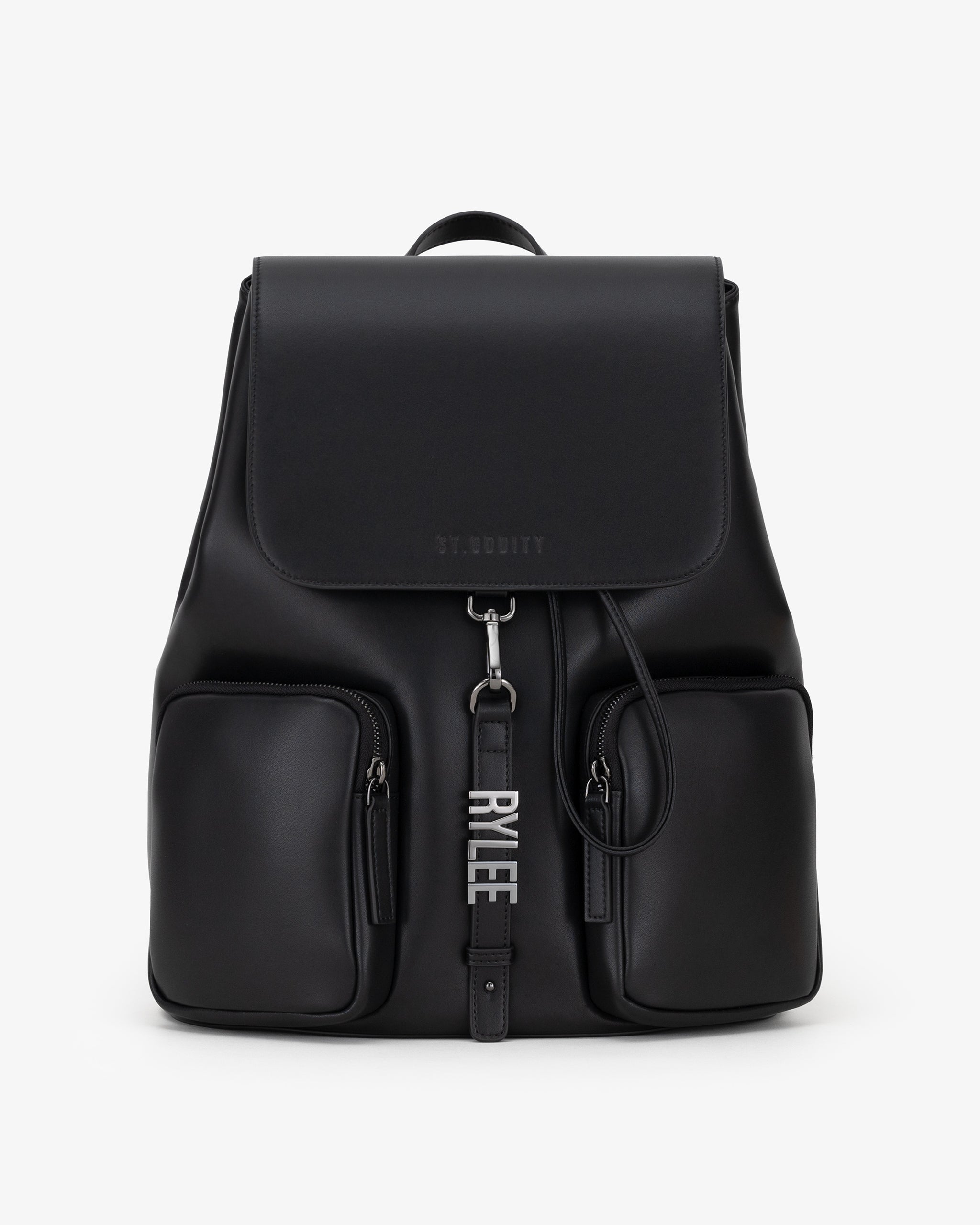 Backpack in Black/Gunmetal with Personalised Hardware