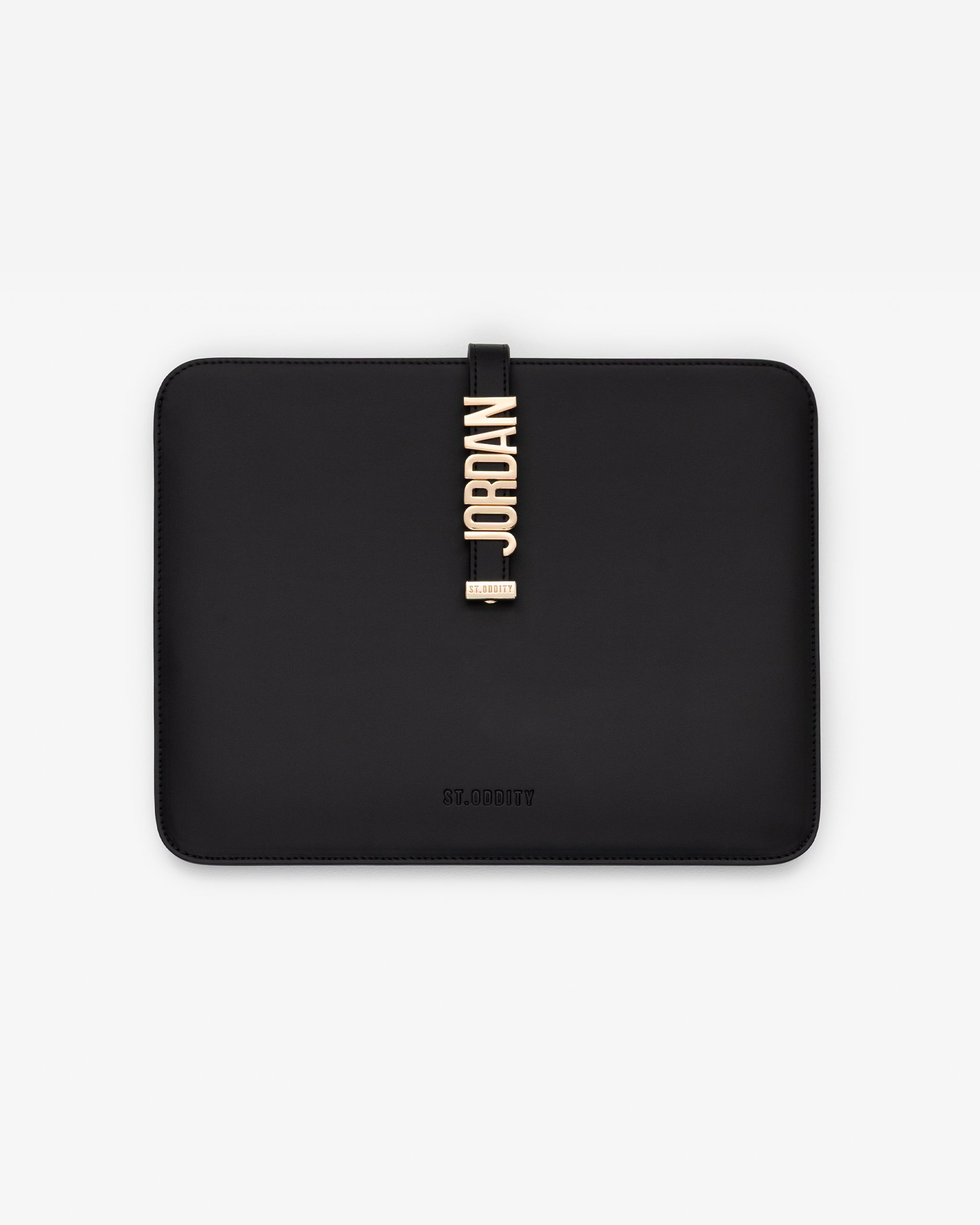 Pre-order (Mid-March): iPad 13" Sleeve in Black/Gold with Personalised Hardware