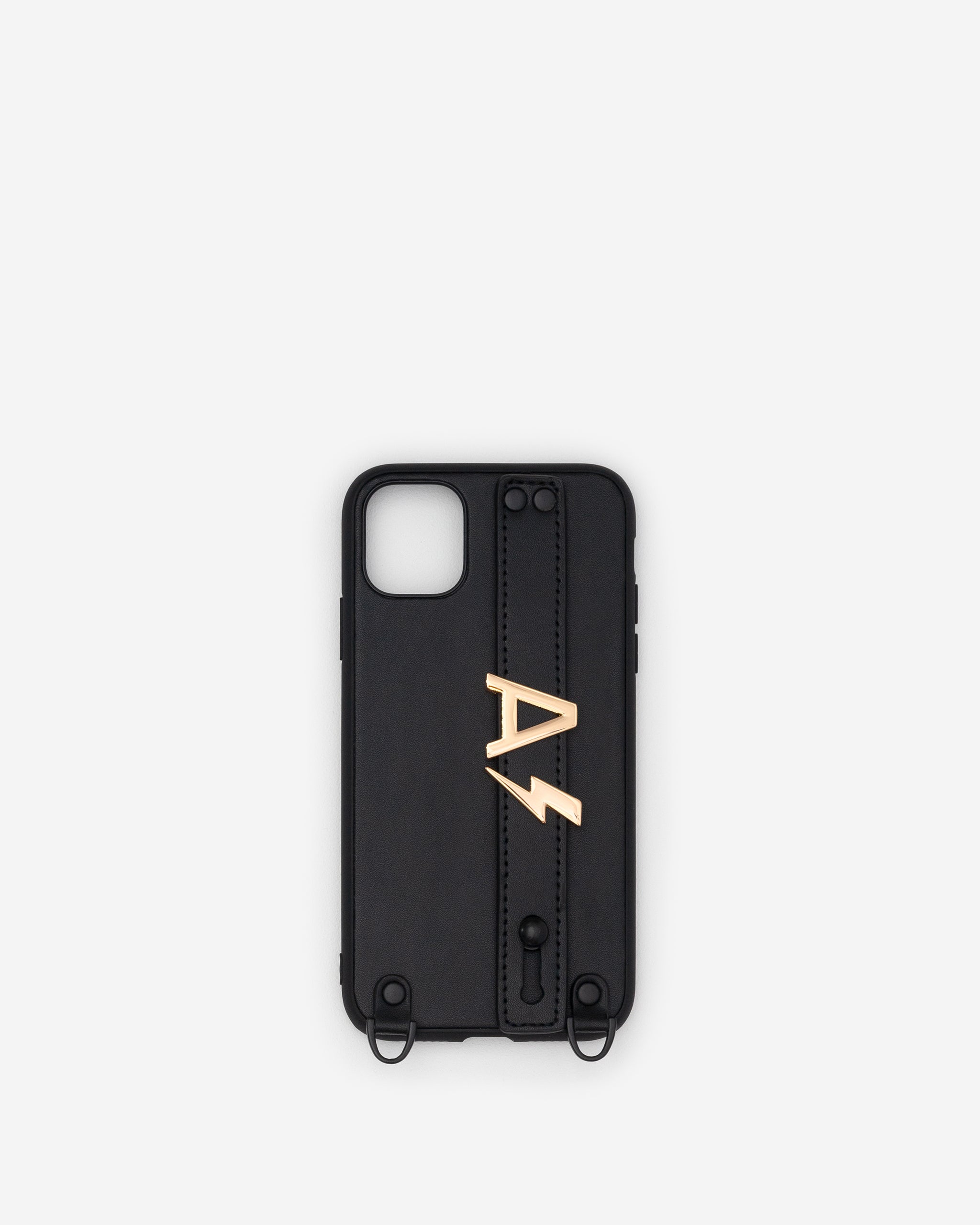 iPhone 15 Case in Black/Gold with Personalised Hardware
