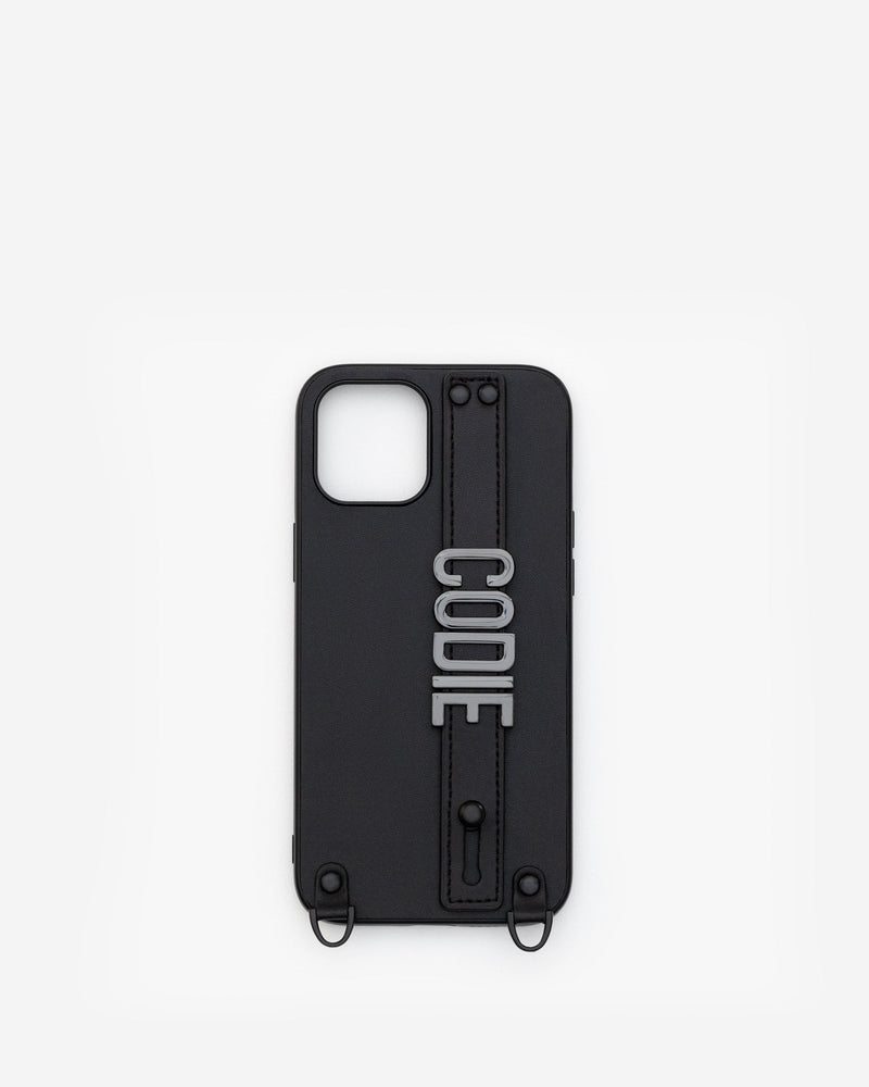 iPhone 15 Pro Max Case in Black/Gunmetal with Personalised Hardware