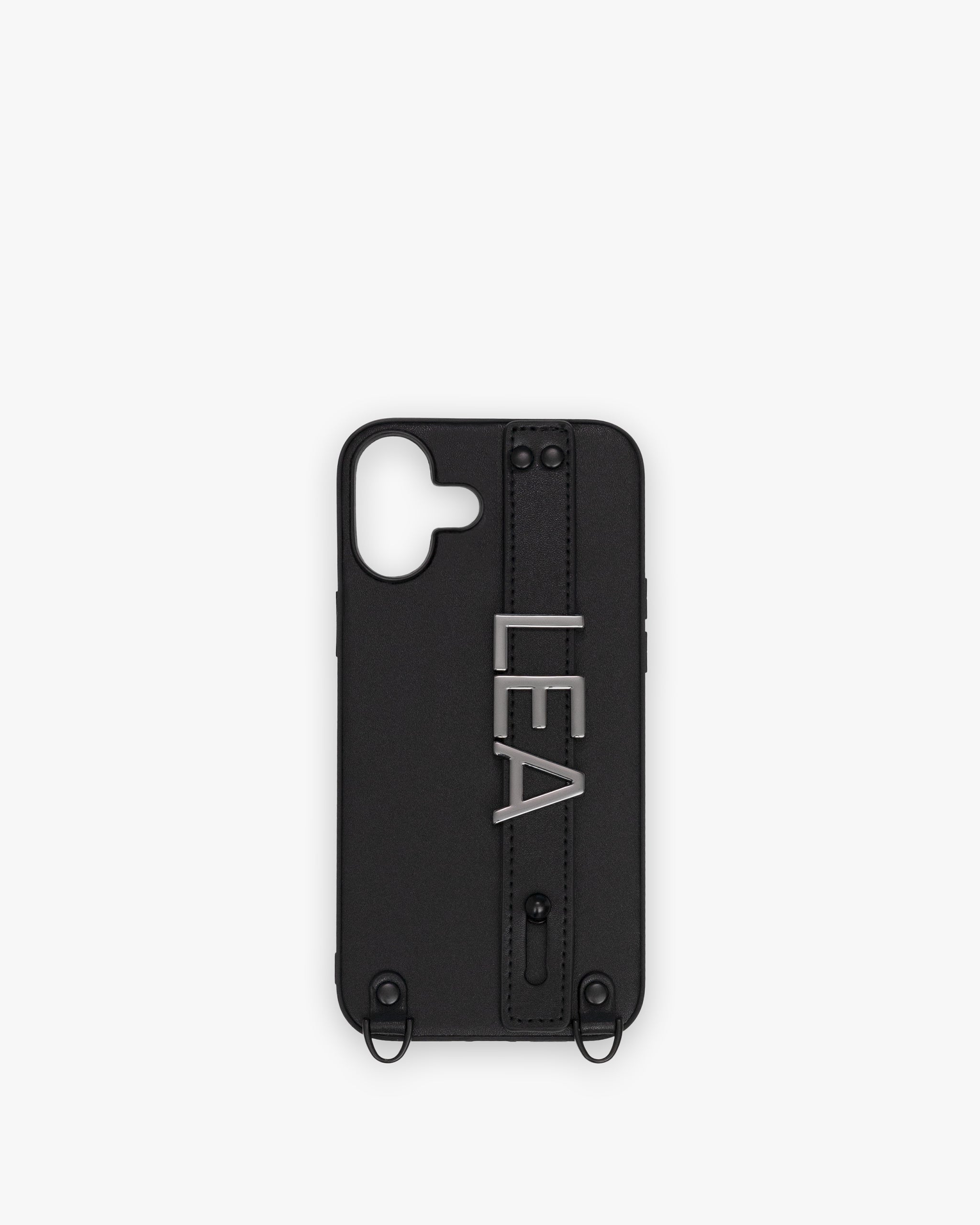 iPhone 16 Plus Case in Black/Gunmetal with Personalised Hardware