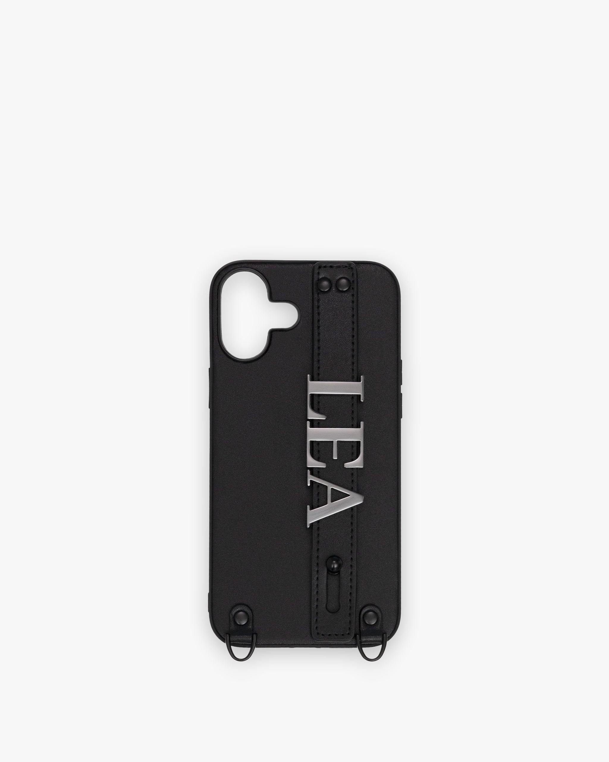 Pre-order (Mid-December): iPhone 16 Plus Case in Black/Gunmetal with Personalised Hardware