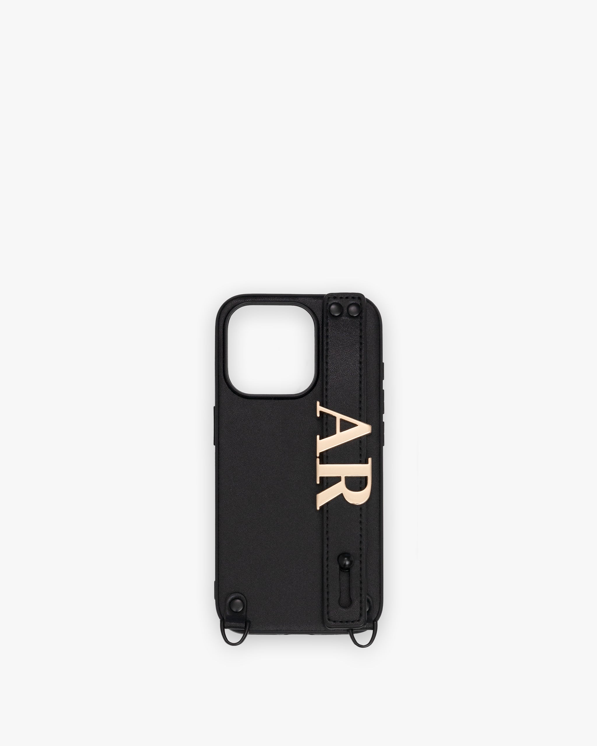 Pre-order (Late November): iPhone 16 Pro Case in Black/Gold with Personalised Hardware