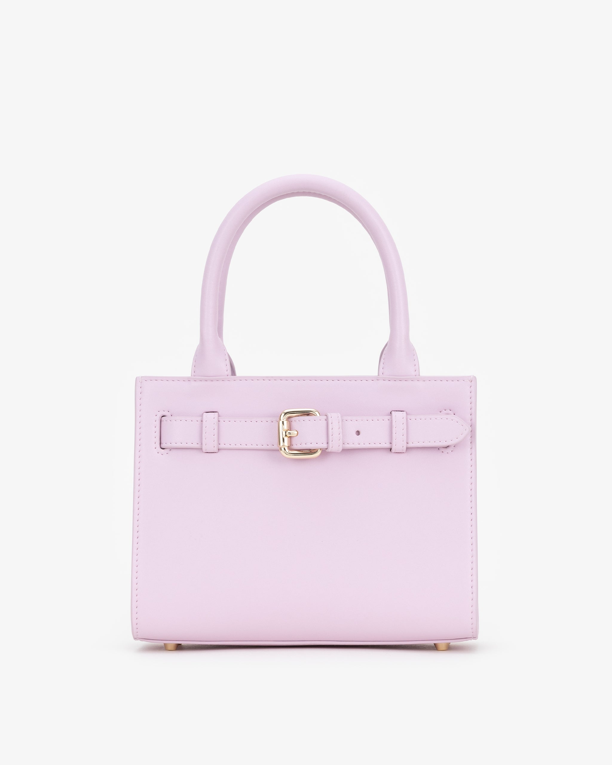 Mini Belt Tote in Baby Pink with Personalised Hardware