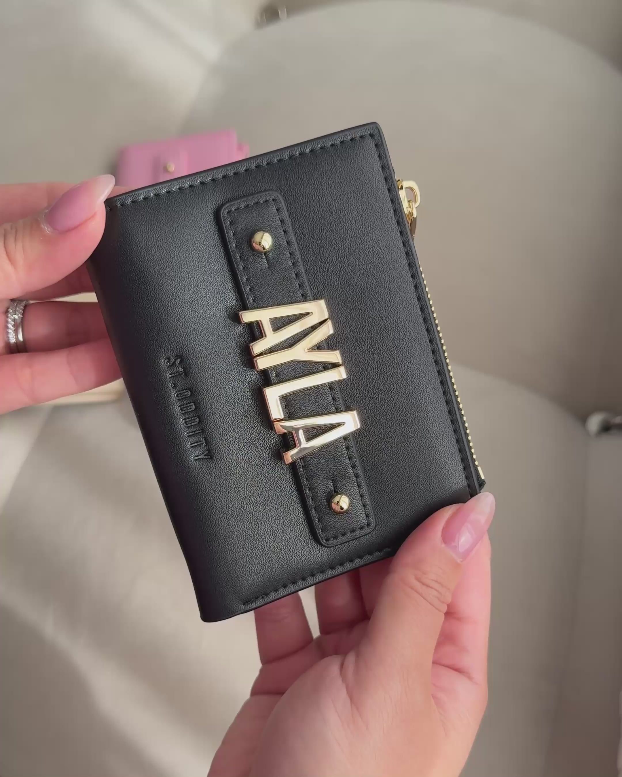 Wallet in Black/Gold