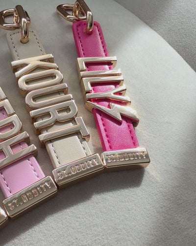 Charms in Brown, Pink, Black and Light Sand