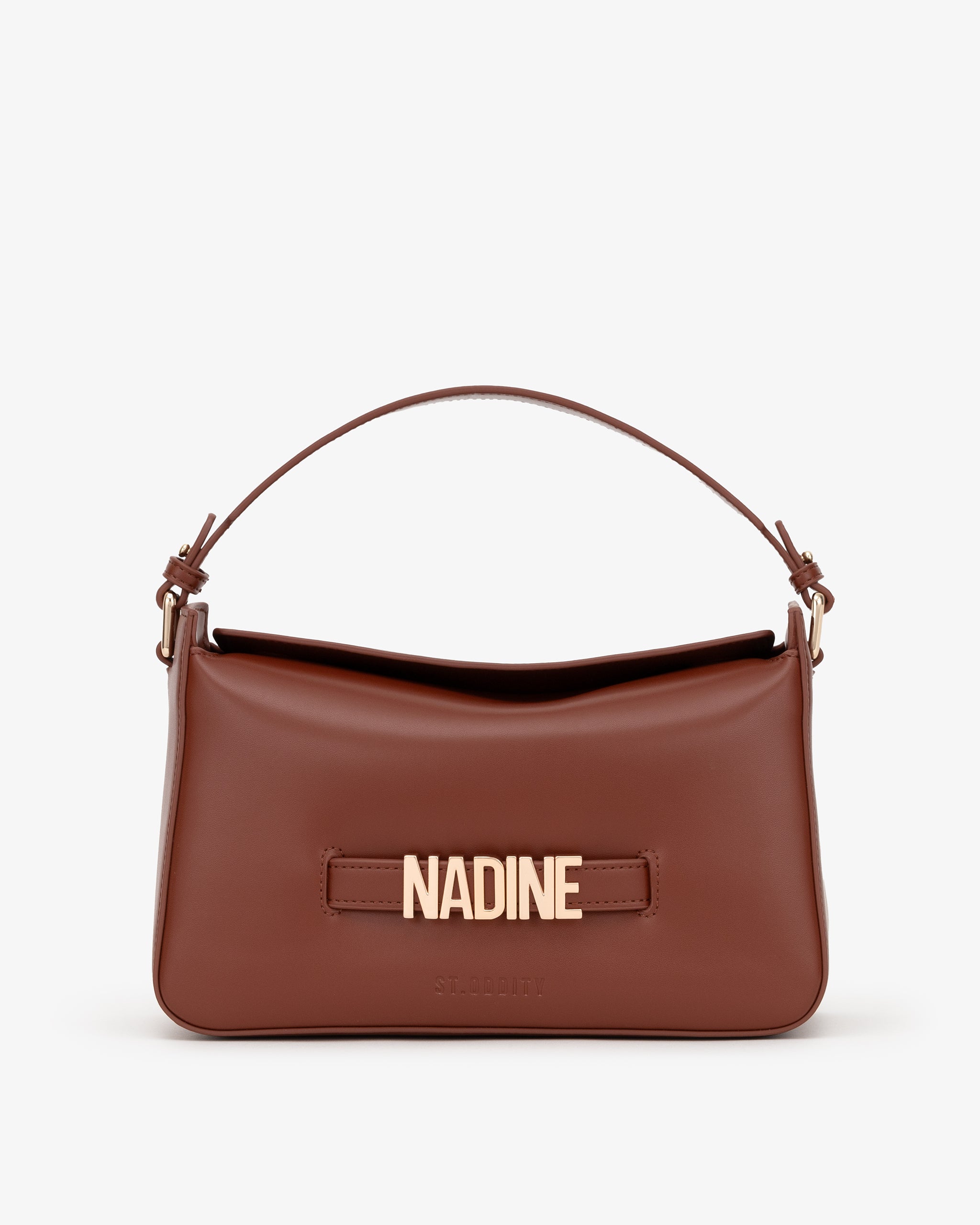 Slouch Bag in Cognac with Personalised Hardware