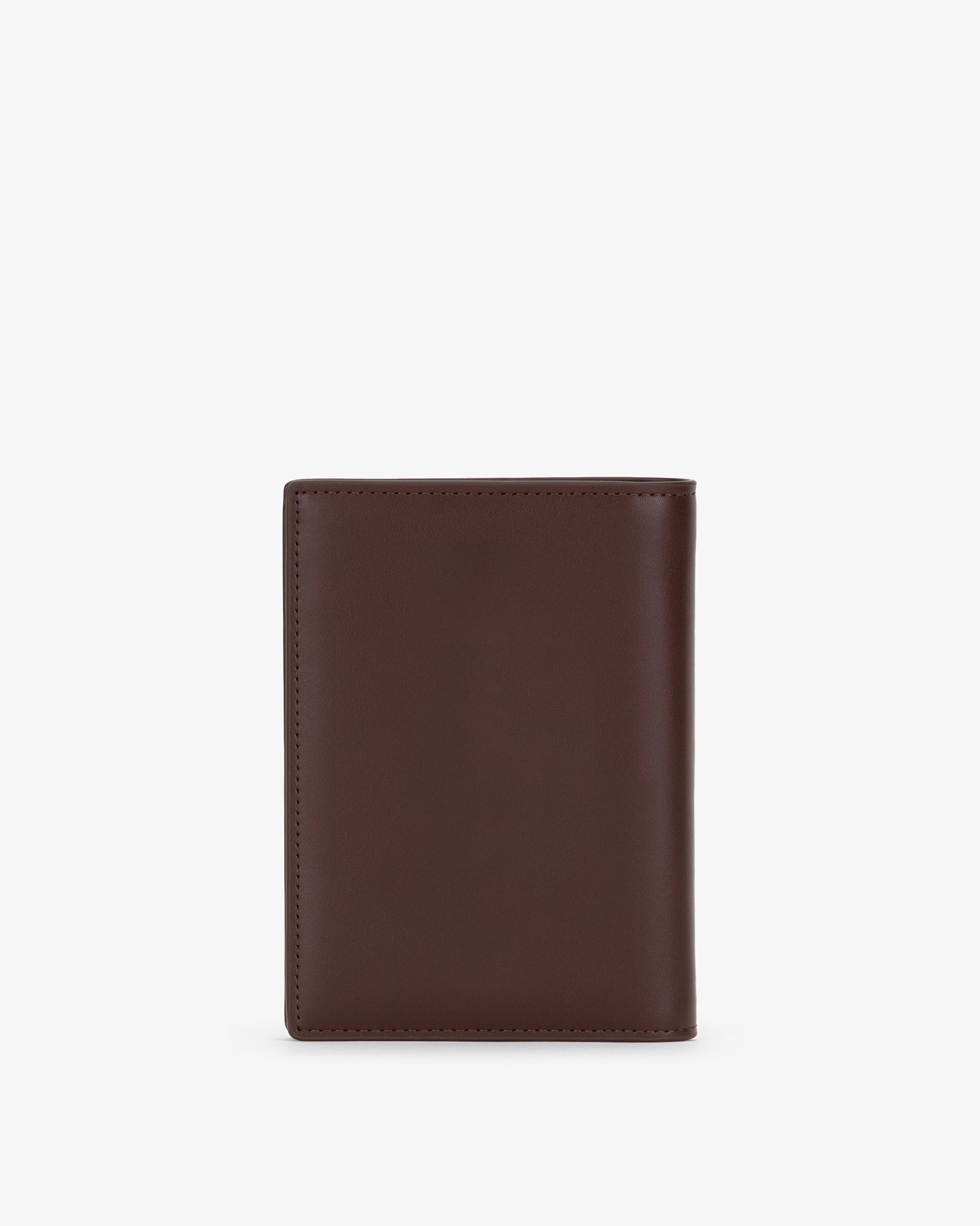 Travel Wallet in Brown with Personalised Hardware