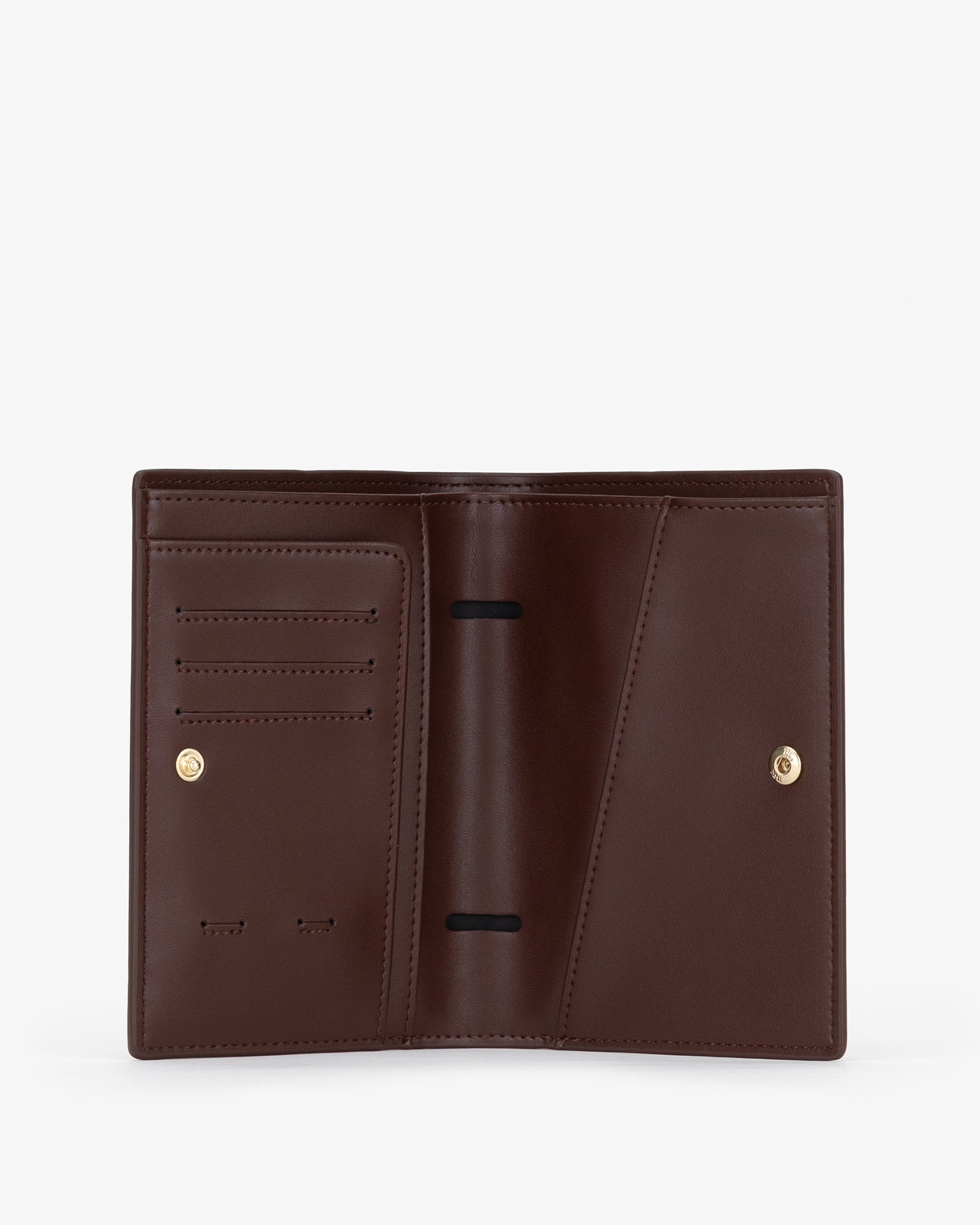 Travel Wallet in Brown with Personalised Hardware