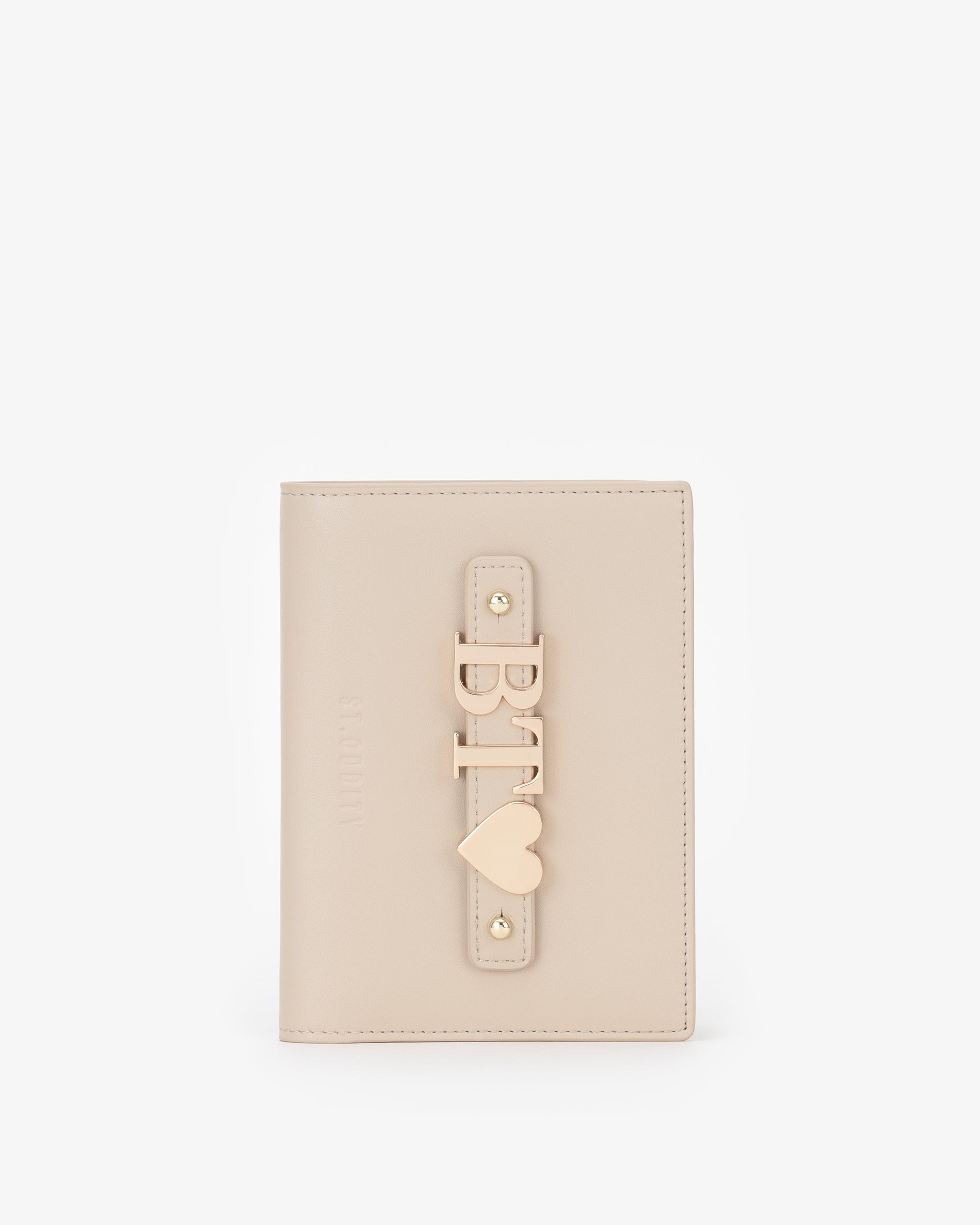 Travel Wallet in Light Sand with Personalised Hardware