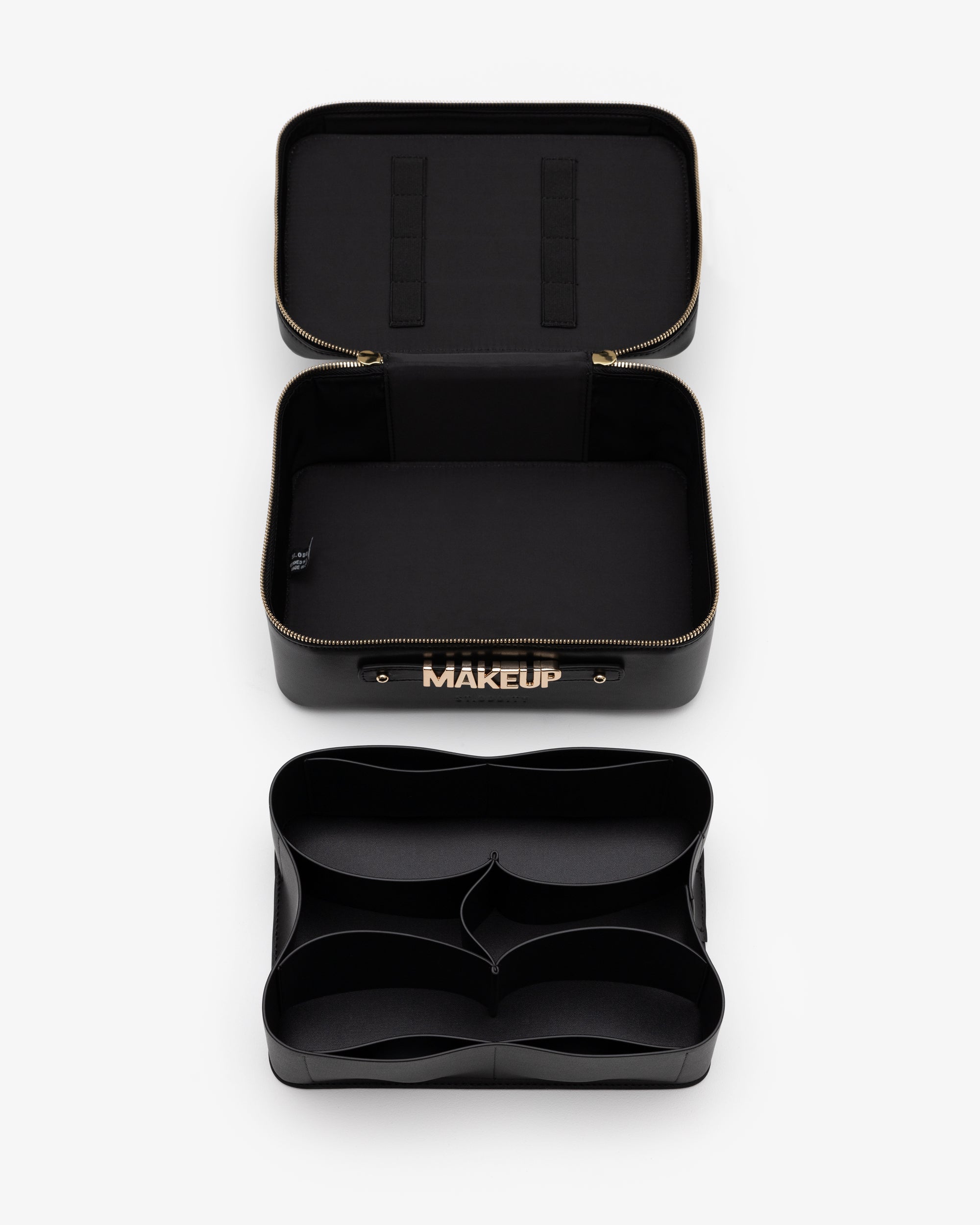 Vanity Case in Black/Gold with Personalised Hardware