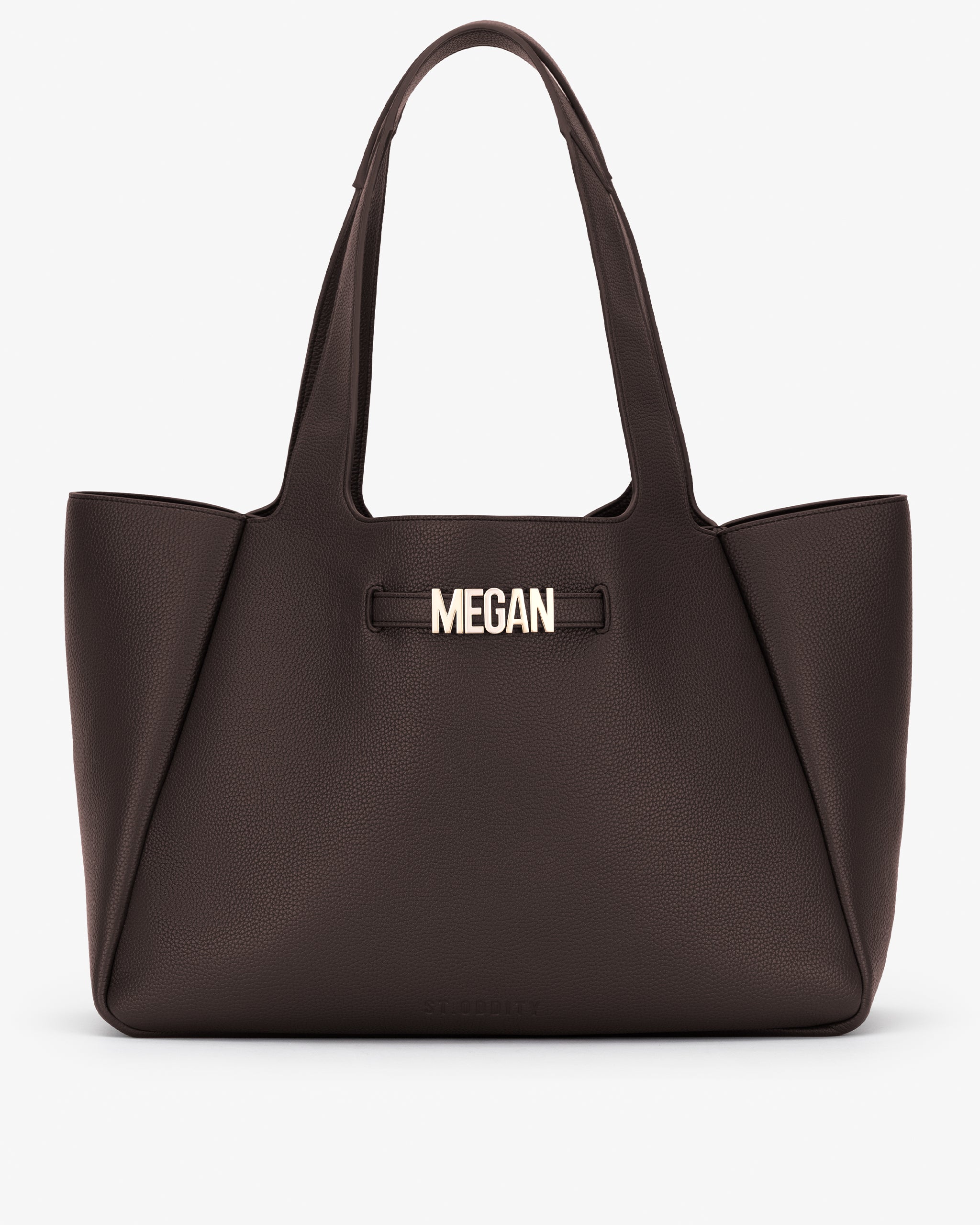 XL Casual Tote in Espresso with Personalised Hardware