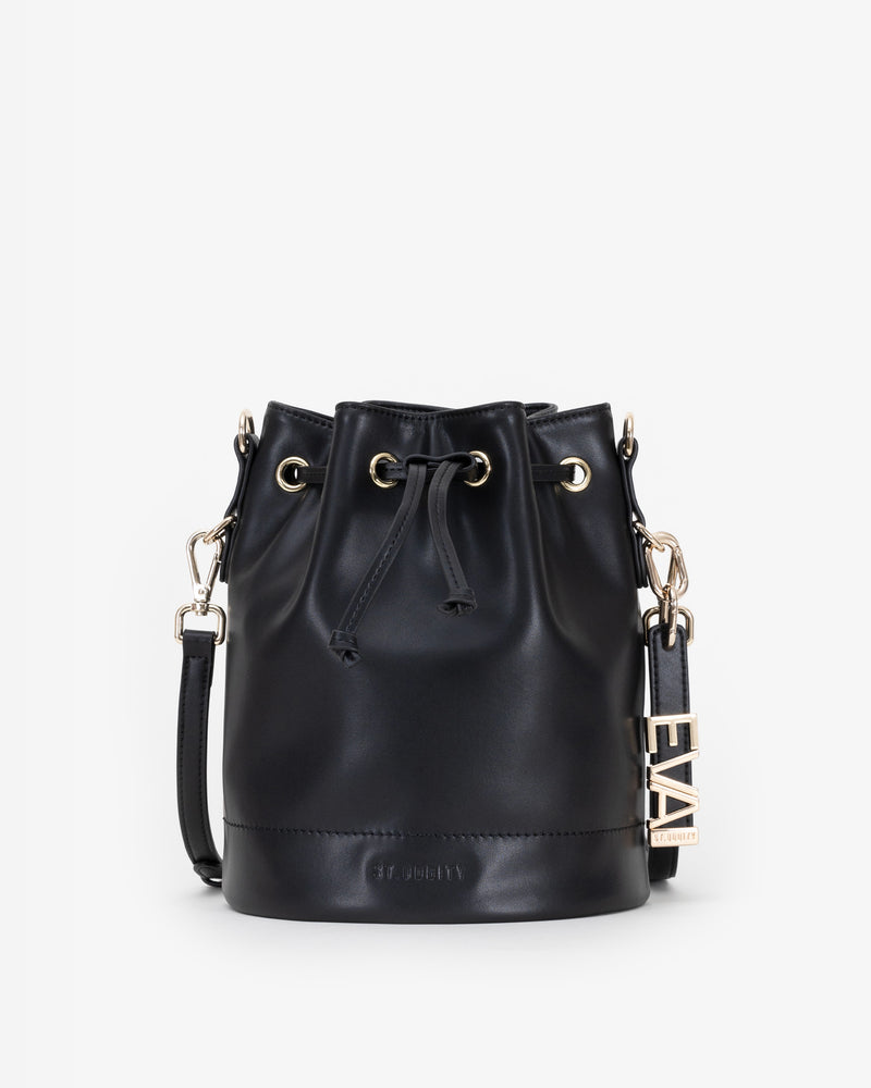 Bucket Bag in Black/Gold with Personalised Hardware