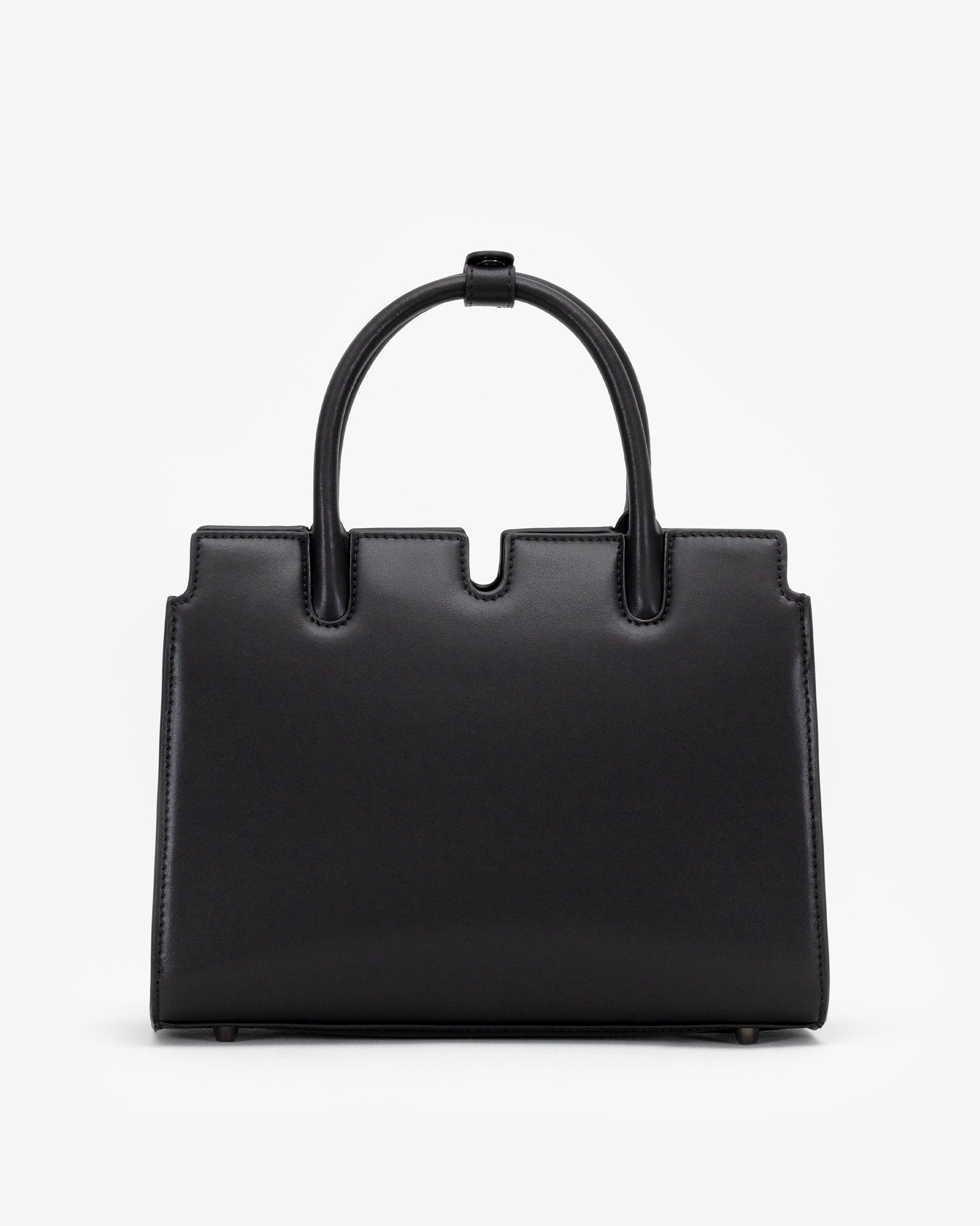 All Day Top Handle Bag in Black/Gunmetal with Personalised Hardware