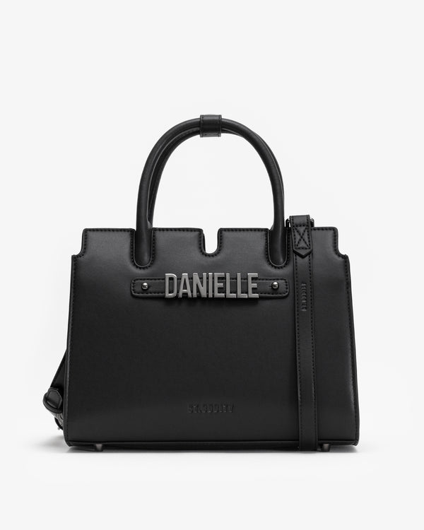 Pre-order (Early October): All Day Top Handle Bag in Black/Gunmetal with Personalised Hardware