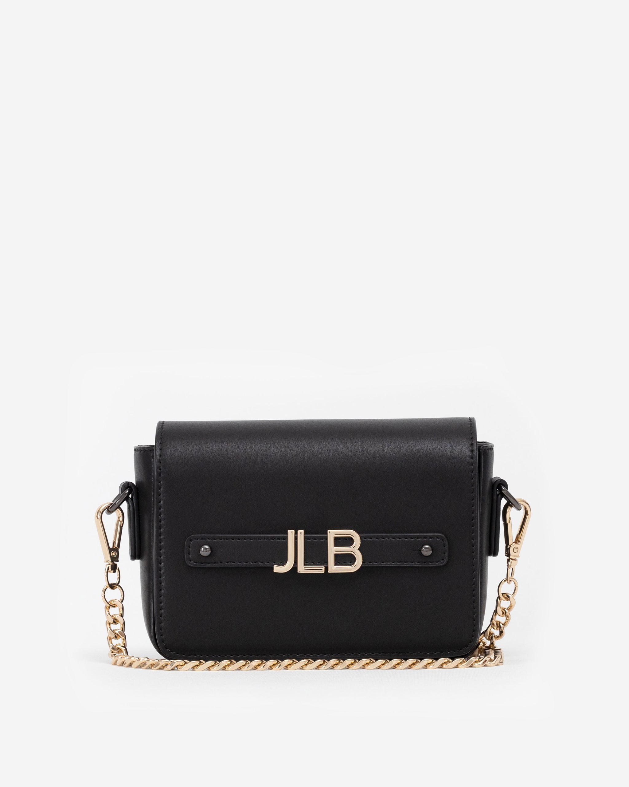 Gold Edition Crossbody Bag in Black with Personalised Hardware