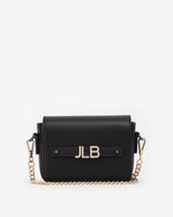 Gold Edition: Crossbody Bag in Black with Personalised Hardware