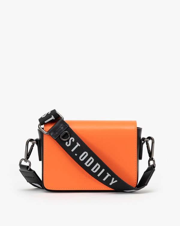 Crossbody Bag with Street Strap in Orange/Black