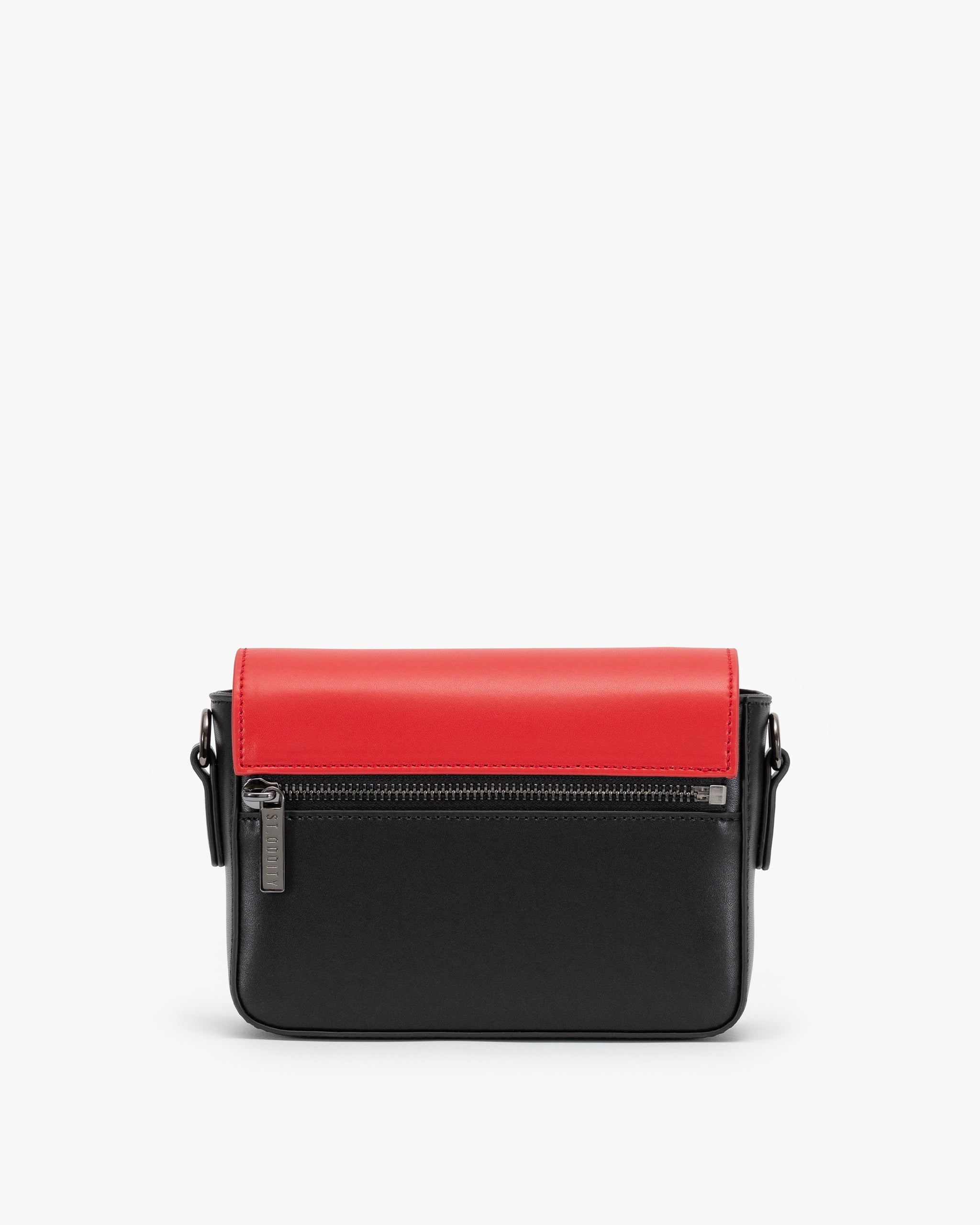 Crossbody Bag with Street Strap in Red/Black