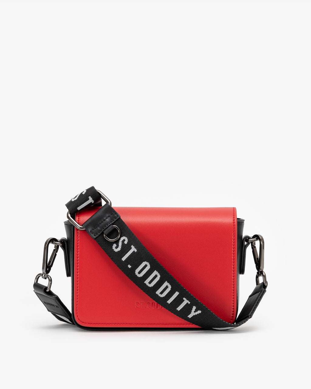 Crossbody Bag In Red With Interchangeable Straps by B & Floss