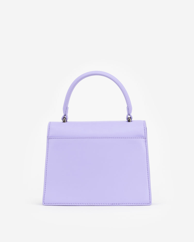Evening Bag in Lavender with Personalised Hardware