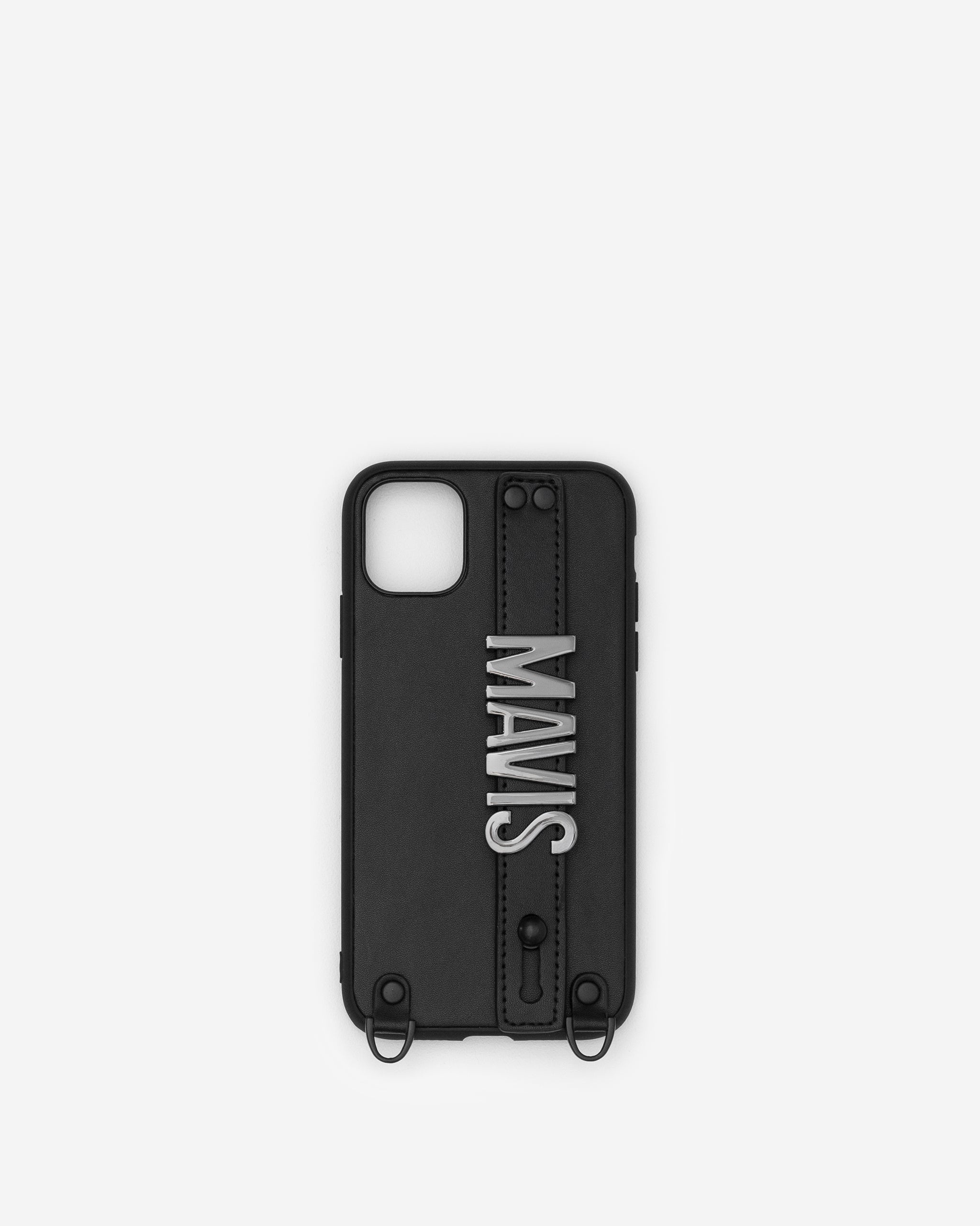 iPhone 11 Case in Black/Gunmetal with Personalised Hardware