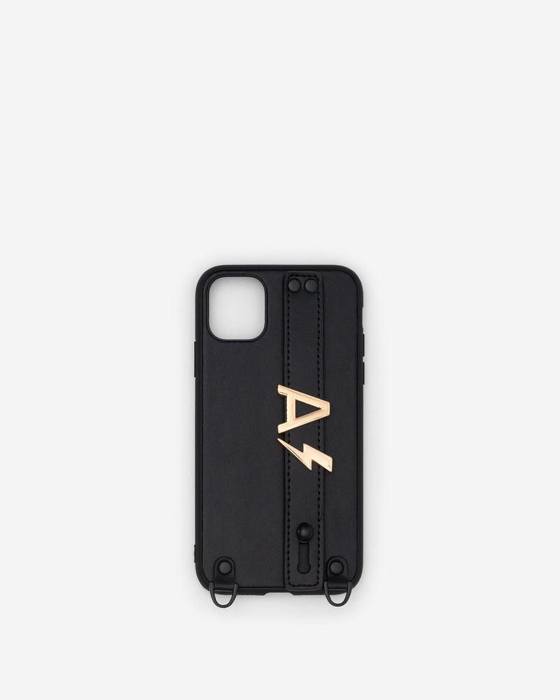 iPhone 11 Case in Black/Gold with Personalised Hardware