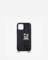 iPhone 12 / 12 Pro Case in Black/Gold with Personalised Hardware