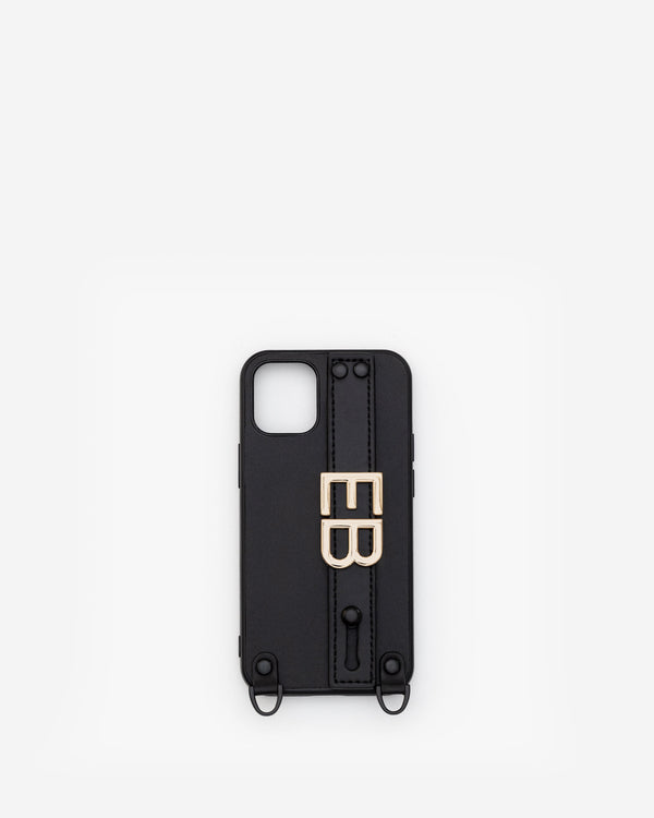 iPhone 12 Mini Case in Black/Gold with Personalised Hardware