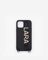iPhone 12 Pro Max Case in Black/Gold with Personalised Hardware
