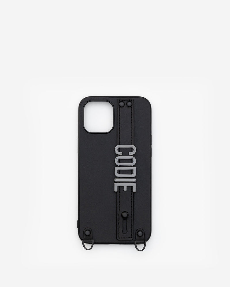 iPhone 12 Pro Max Case in Black/Gunmetal with Personalised Hardware
