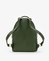 Mini Backpack in Khaki Green with Personalised Hardware